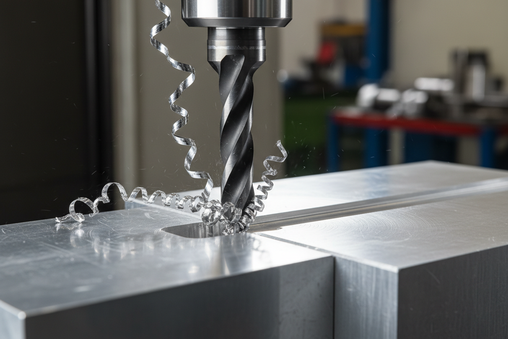 Solid carbide tool cutting metal